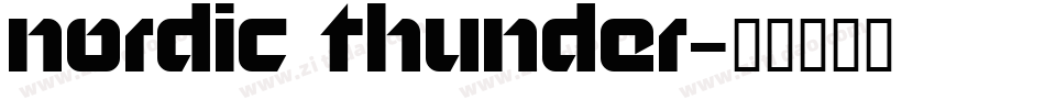 Nordic Thunder字体转换